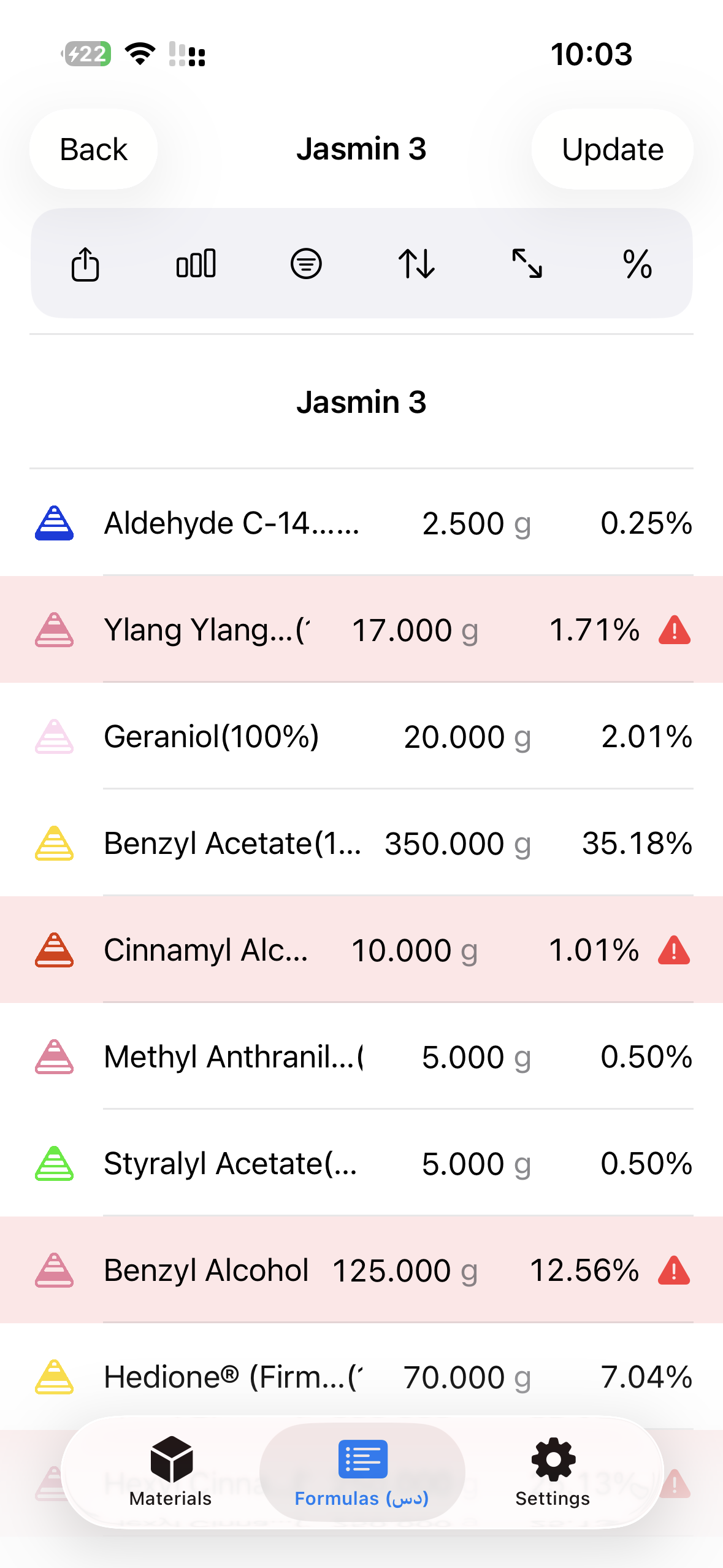 Formulab Pro — screen 2
